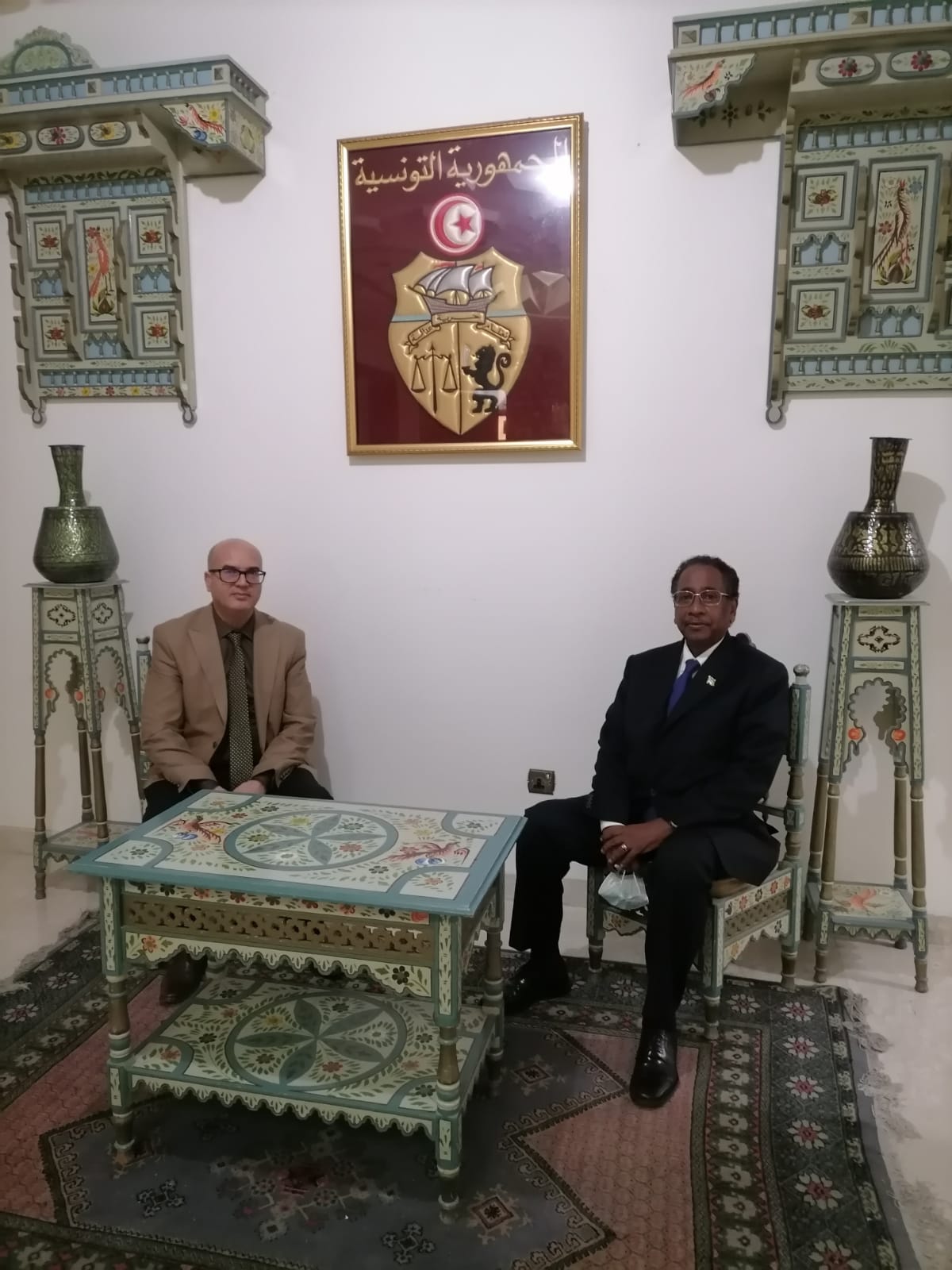 زيارة سعادة السفير إلى سفارة جمهورية تونس